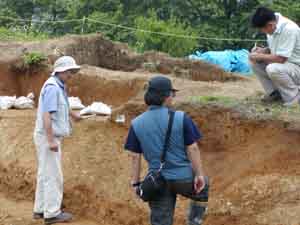 調査指導委員による現地指導（北から）の写真