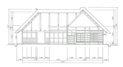 旧菊池家住宅断面図の画像